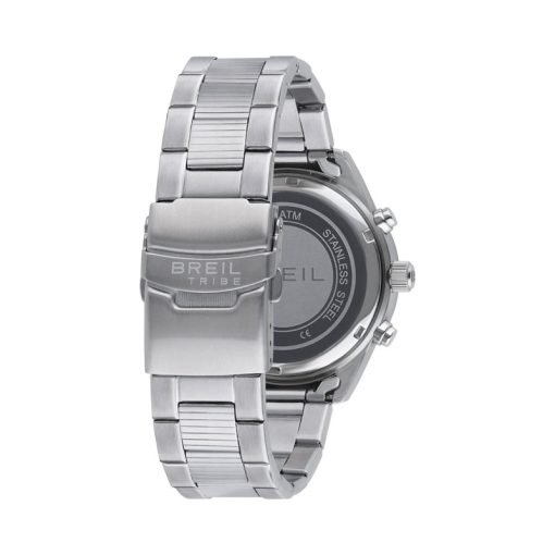 TRIBE by BREIL - OROLOGIO UOMO - FAST CHRONO GENT 42 MM QUADRANTE NERO CINTURINO IN ACCIAIO LAVORATO - immagine 3