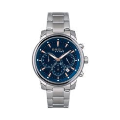 TRIBE by BREIL - OROLOGIO UOMO - CRONOGRAFO CALIBER 43MM QUADRANTE BLU CON PATTERN A RIGHE