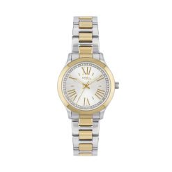 TRIBE by BREIL - OROLOGIO DONNA - ABBY LADY 32 MM BICOLOR QUADRANTE SILVER CON CRISTALLI INCASTONATI LUNGO IL REHAUT