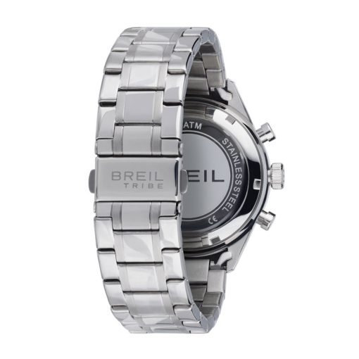 TRIBE by BREIL - OROLOGIO UOMO - JATO CHRONO GENT 42 MM QUADRANTE QUADRANTE NERO ELEMENTI IN ACCIAIO COLOR ORO ROSA  CASSA E BRACCIALE IN ACCIAIO BILUX - immagine 2