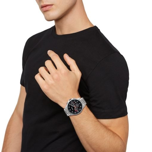 TRIBE by BREIL - OROLOGIO UOMO - KART CHRONO GENT 43 MM QUADRANTE NERO DETTAGLI ROSSI - immagine 4