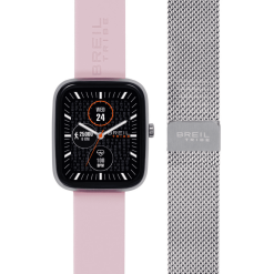 TRIBE by BREIL – SBT-3 SMARTWATCH UNISEX CON DOPPIO CINTURINO ROSA + SILVER