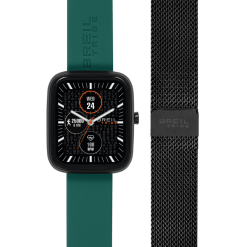 TRIBE by BREIL – SBT-3 SMARTWATCH UNISEX CON DOPPIO CINTURINO GREEN + NERO
