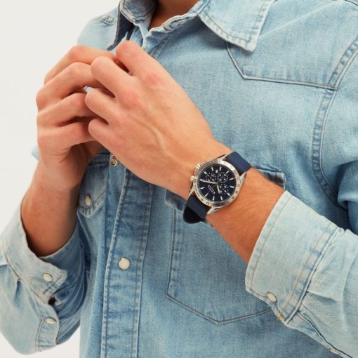 TRIBE by BREIL – OROLOGIO UOMO - SIDELINE CHRONO GENT 43 MM QUADRANTE BLU - immagine 4