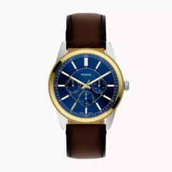 FOSSIL - Orologio multifunzione Pearson 42 mm con cinturino in pelle marrone