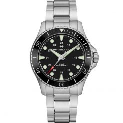 HAMILTON - OROLOGIO UOMO - Khaki Navy Scuba Auto Black