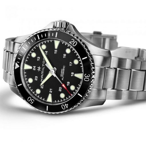 HAMILTON - OROLOGIO UOMO - Khaki Navy Scuba Auto Black - immagine 3