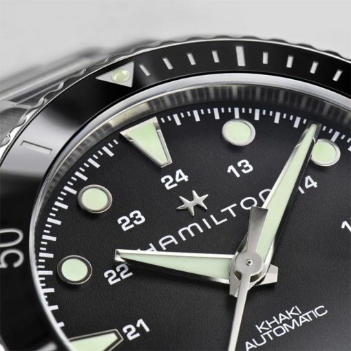 HAMILTON - OROLOGIO UOMO - Khaki Navy Scuba Auto Black - immagine 4
