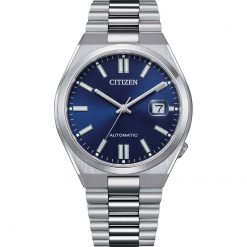 CITIZEN - OROLOGIO UOMO - AUTOMATICO  MECCANICO A RICARICA AUTOMATICA IN ACCIAIO QUADRANTE BLU