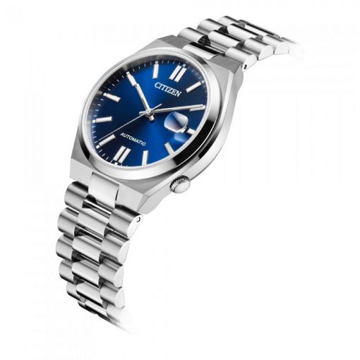 CITIZEN - OROLOGIO UOMO - AUTOMATICO  MECCANICO A RICARICA AUTOMATICA IN ACCIAIO QUADRANTE BLU - immagine 4