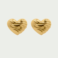 RUE DES MILLE - BoldHeart - Coppia di orecchini Cuore Bold Big Dorati