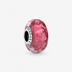 Pandora-Charm-in-vetro-di-Murano-rosa-con-onde-1