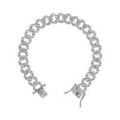 BRONZALLURE - Bronzallure - Bracciale Grumetta in Cubic Zirconia Rodio Grande