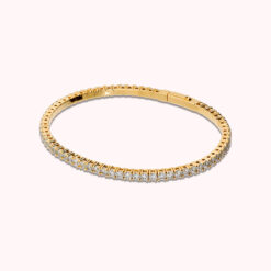 BRONZALLURE - Bronzallure - Bracciale Tennis Memory con Cubic Zirconia Dorato
