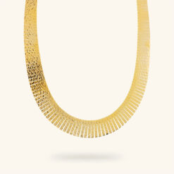 ETRUSCA - Collana Girocollo Maglia Cleopatra Martellata