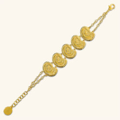 ETRUSCA - Bracciale Nereide Doppio Filo con Elementi a Conchiglia