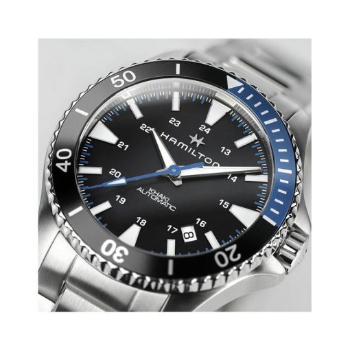 HAMILTON - OROLOGIO UOMO - Khaki Navy Scuba Auto black/blue - immagine 2
