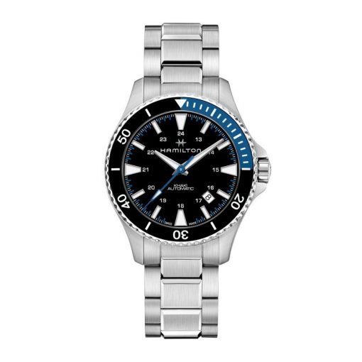 HAMILTON - OROLOGIO UOMO - Khaki Navy Scuba Auto black/blue